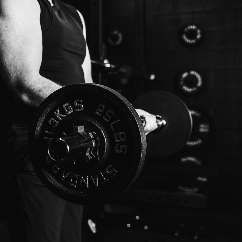 235 lb Two Bar Weight Set